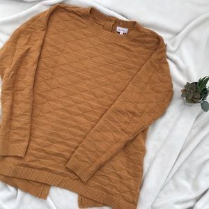 Pixley Sweater with Button Back Detail